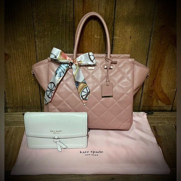 kate spade Handbags - 4 Piece Set: kate spade Hayden Tote with Free Crossbody, Twilly & Dust Bag.
